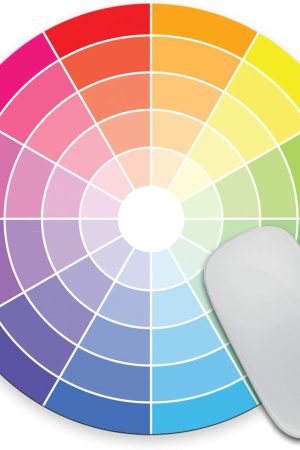 Color Wheel Circle Mouse Pad - Mousepad - CoWorker Teacher Present - Artist - Colors - Paint - Art - Watercolor