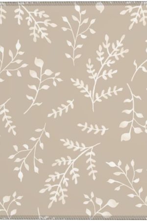 Beige Mouse Pad,Neutral Mouse Pad,Floral Desk mat,Aesthetic Office Supplies,8.3 * 10.3 Inches