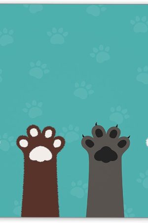 Non-Slip Rubber Cute Animal Hands Mouse Pad