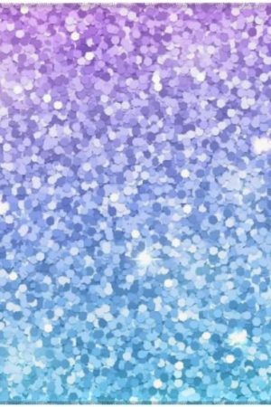 Multicolor Glitter for Rubber Mouse Pad 16x29.5in, Non Slip Keyboard and Desktop Mat for Office and Home