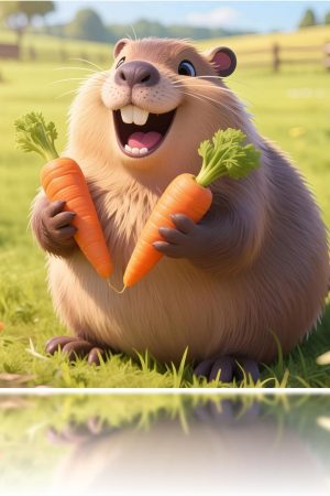 Cute Capybara Mouse Pad with Non-Slip Rubber Base, Easy Gliding, Spill-Resistant Surface, Durable Materials, Portable, 8.66 * 7.08 Inch Small Gaming Mousepads Desk Mat for Computers Laptop